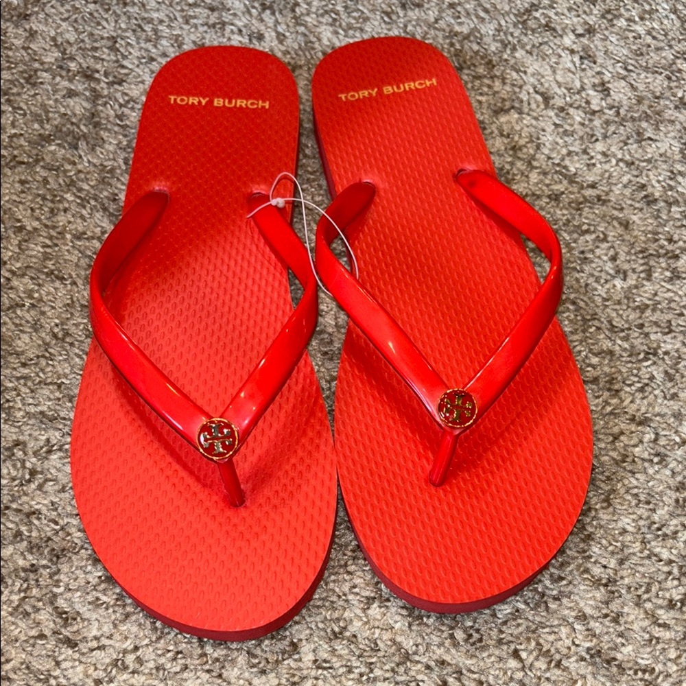 Tory Burch Vibrant Red Sandals